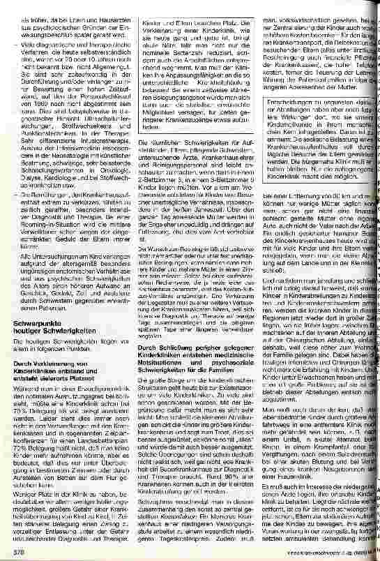 Vorschauseite 2: Arbeitsverhältnisse in einer Kinderklinik Denkschrift zur angepaßten Regulierung der Personalversorgung