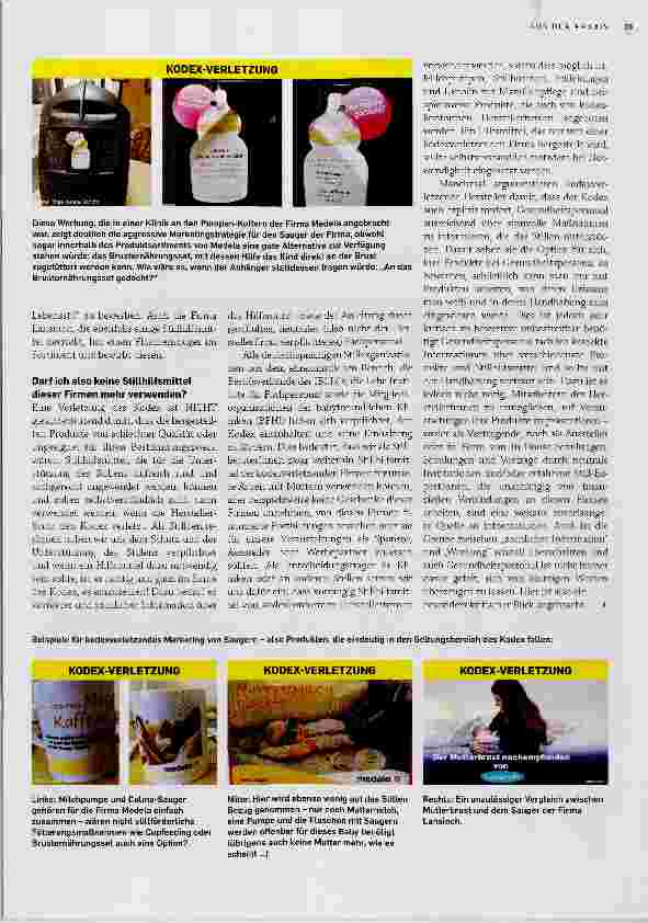 Vorschauseite 3: Stillhilfsmittel und Ethik - wo liegt das Problem?