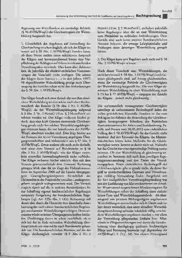 Vorschauseite 4: Anerkennung einer Weiterbildung betreffend die Qualifikation zur Einrichtungsleitung