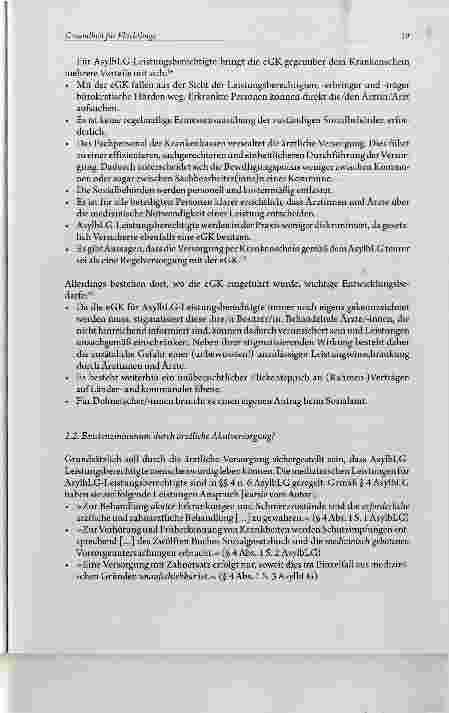 Vorschauseite 5: Gesundheit für Flüchtlinge: Eine unbestimmte, unübersichtliche und umstritteneGesundheitsversorgung in Deutschland