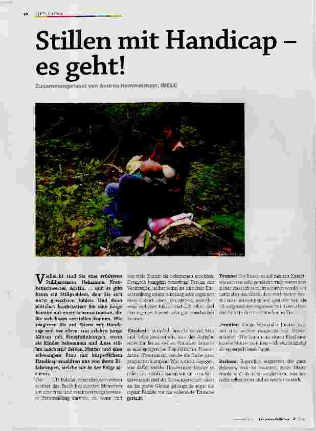 Vorschauseite 1: Stillen mit Handicap es geht!
