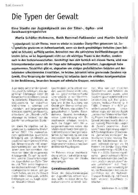 Vorschauseite 1: Die Typen der Gewalt