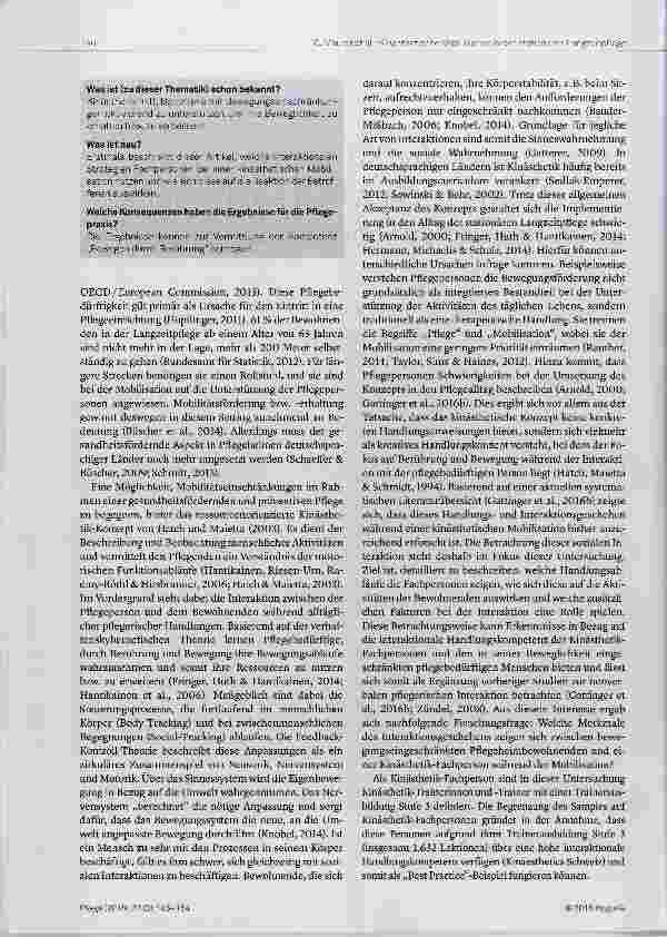 Vorschauseite 2: Angepasste Bewegungsunterstützung Interaktionsgeschehen am Beispiel einer kinästhetischen Mobilisation