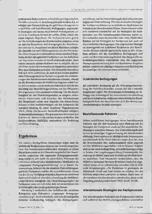 Vorschauseite 4: Angepasste Bewegungsunterstützung Interaktionsgeschehen am Beispiel einer kinästhetischen Mobilisation