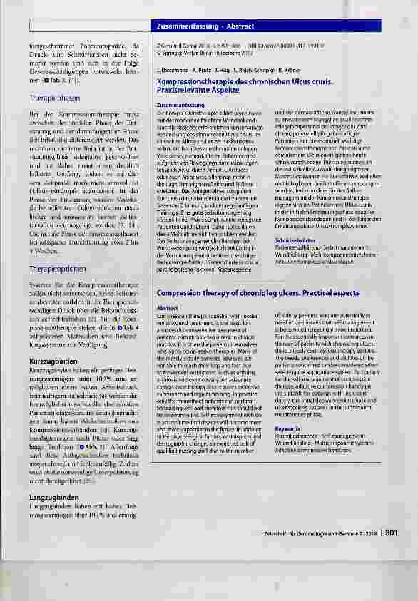 Vorschauseite 3: Kompressionstherapie des chronischen Ulcus cruris