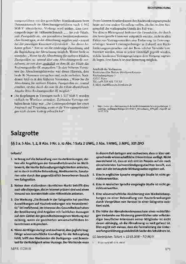 Vorschauseite 5: Retaxierung