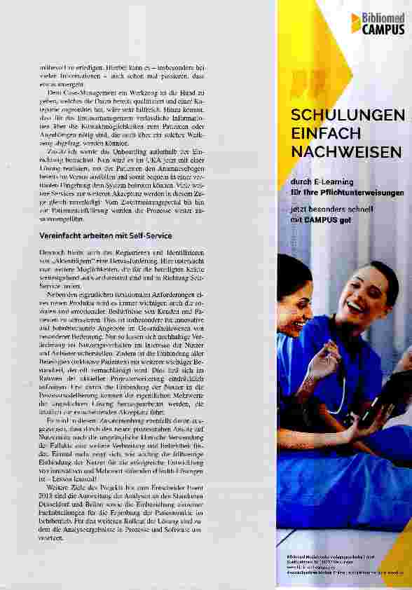 Vorschauseite 2: Projekt 3: Fallakte Plus Noch mehr Patient-Empowerment
