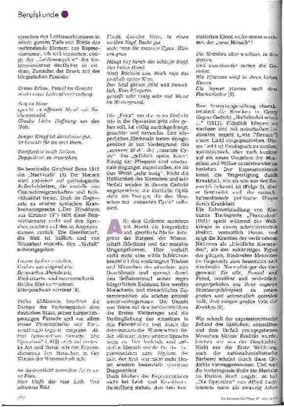 Vorschauseite 3: Der kranke Mensch in der deutschen Literatur 4. Folge: Krankheit als Trieb zum Leben