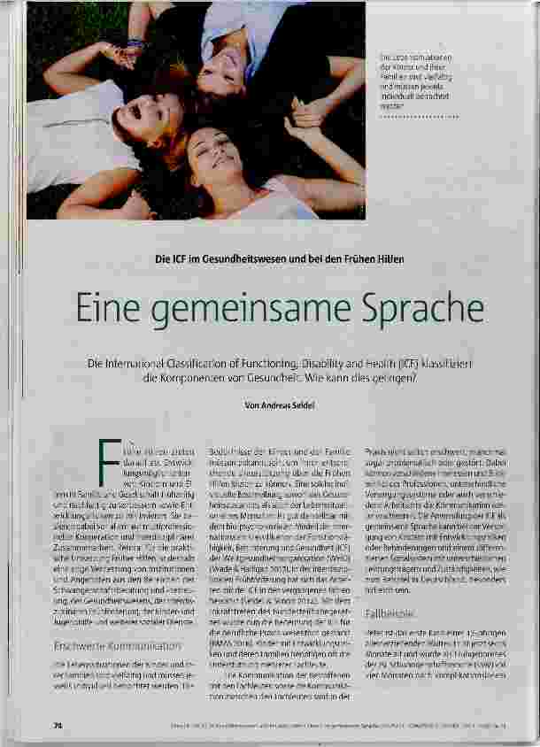 Vorschauseite 1: Eine gemeinsame Sprache