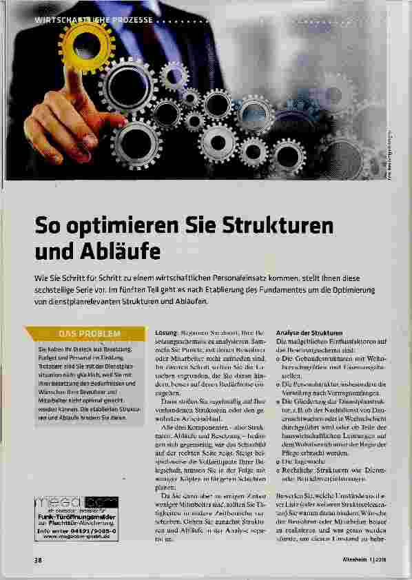 Vorschauseite 1: So optimieren Sie Strukturen und Abläufe