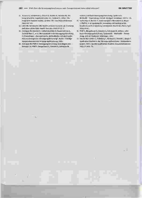Vorschauseite 4: Kann die Versorgungsforschung zu mehr Transparenz und Rationalität beitragen?What contribution can health services research make in order to achieve greater transparency and ratio…