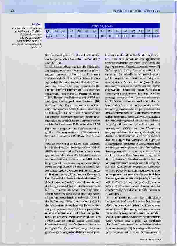Vorschauseite 3: Automatisierte PEEP-Titration und Beatmung