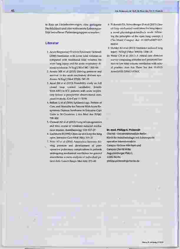 Vorschauseite 5: Automatisierte PEEP-Titration und Beatmung