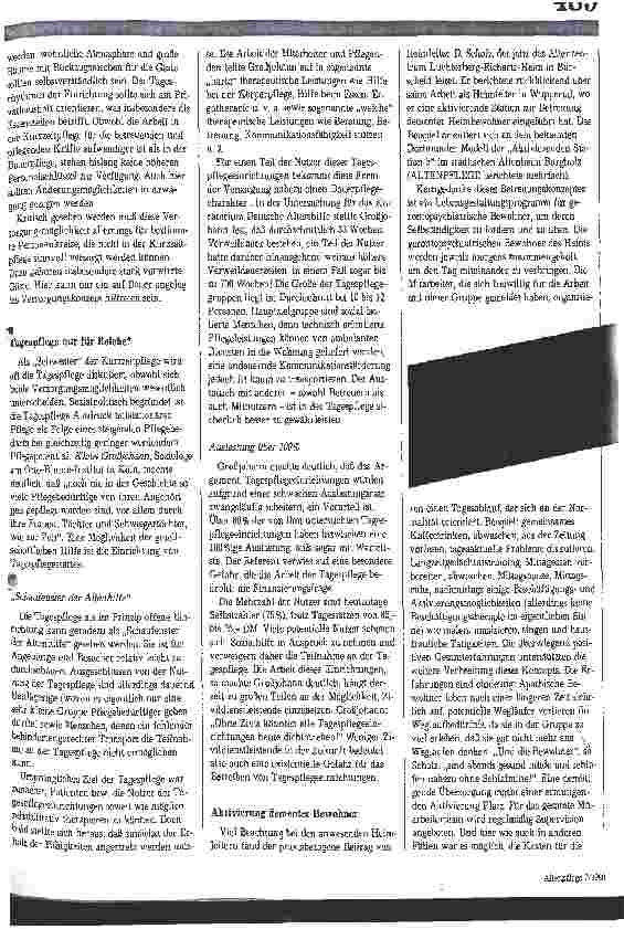 Vorschauseite 2: InterFAB 1988: Die Pflege steht am Wendepunkt Begleitende Tagesveranstaltungen anläßlich der InterFAB in Nürnberg