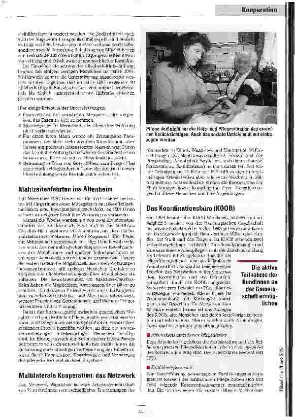 Vorschauseite 2: Mehr als nur Pflege Ganzheitlicher Ansatz in der Häuslichen Pflege durch Kooperationen