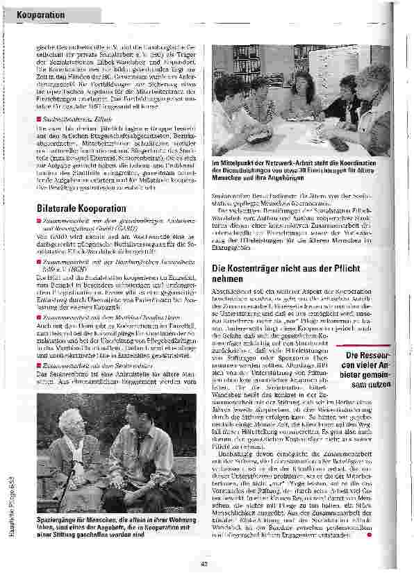 Vorschauseite 3: Mehr als nur Pflege Ganzheitlicher Ansatz in der Häuslichen Pflege durch Kooperationen