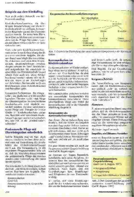 Vorschauseite 2: Eltern im Kinderkrankenhaus - Aktuelle Situationsbeschreibung aus der Sicht der Kinderkrankenschwestern Deutschlands