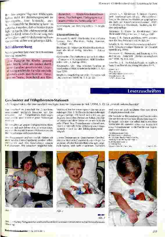 Vorschauseite 3: Eltern im Kinderkrankenhaus - Aktuelle Situationsbeschreibung aus der Sicht der Kinderkrankenschwestern Deutschlands