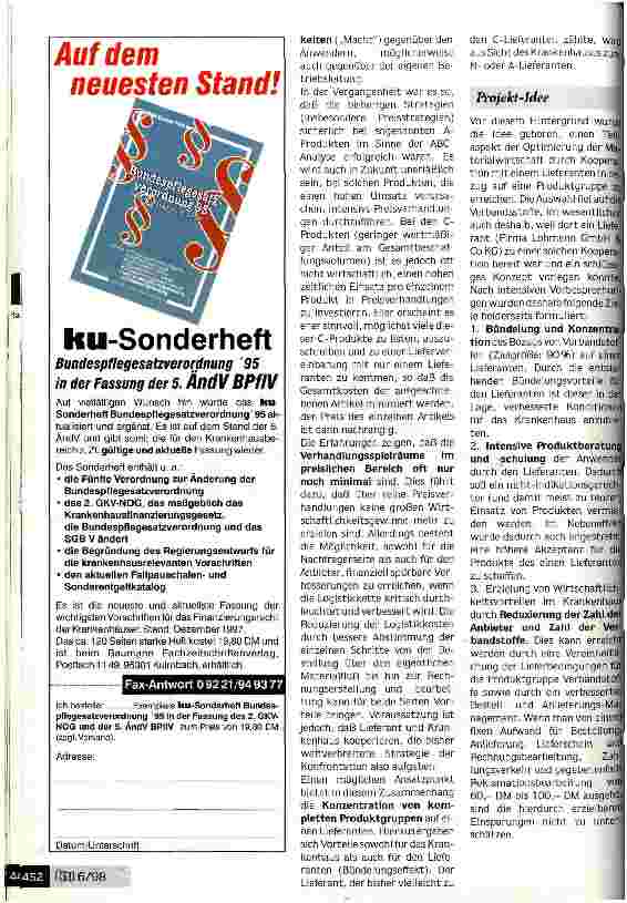 Vorschauseite 2: Neue Konzepte der Materialwirtschaft: Ersetzt Kooperation die Konfrontation? Preisverhandlungen als Hauptstrategie reichen in Zukunft nicht mehr