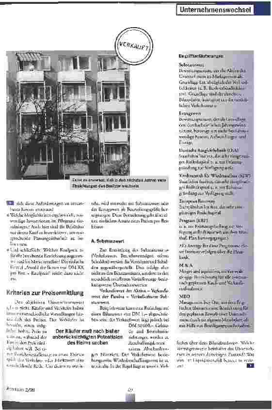 Vorschauseite 2: Kauf und Verkauf eines Heims