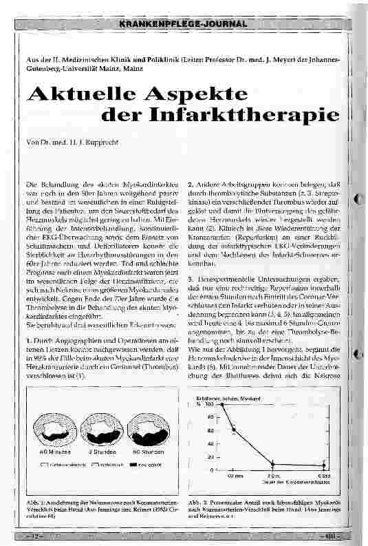Vorschauseite 1: Akute Aspekte der Infakttherapie