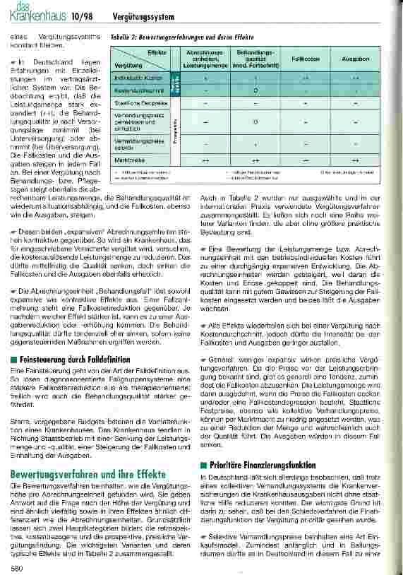 Vorschauseite 3: Kriterien zur Bewertung und Auswahl eines Krankenhaus-Vergütungssystems