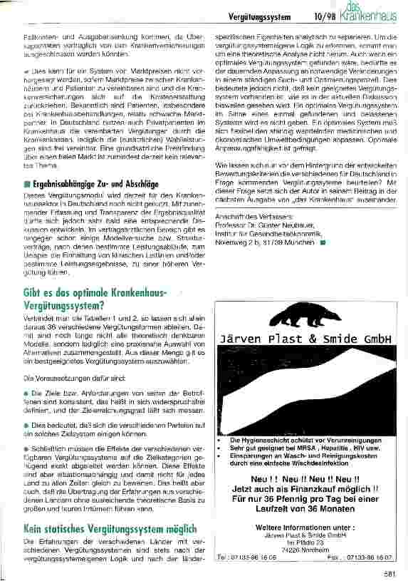 Vorschauseite 4: Kriterien zur Bewertung und Auswahl eines Krankenhaus-Vergütungssystems
