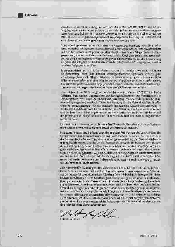 Vorschauseite 2: Schon wieder fordert eine Expertengruppe: Pflegekräfte sollen ärztliche Aufgaben übernehmen
