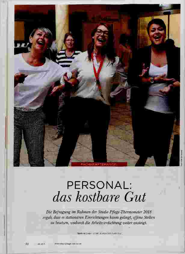 Vorschauseite 1: PERSONAL: das kostbare Gut