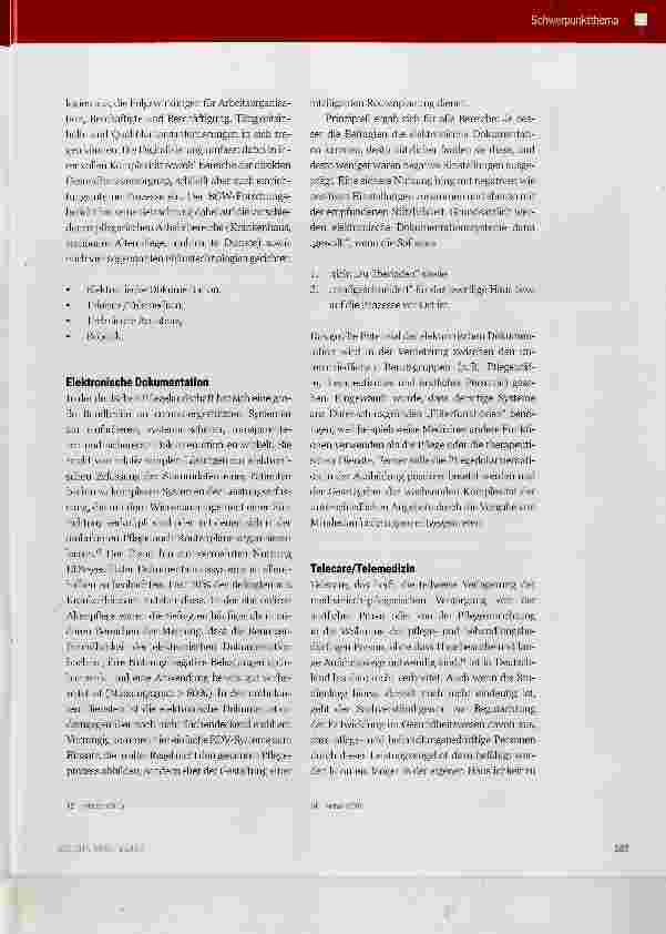 Vorschauseite 4: Digitalisierung in der Pflege Moderne Technologien treffen auf tradierte Werte