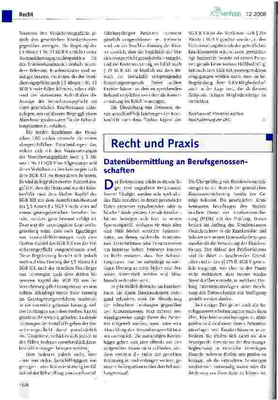 Vorschauseite 4: Versicherungspflicht nach § 5 Absatz 1 Nr. 13 SGB V