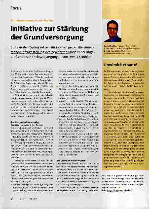 Vorschauseite 1: Initiative zur Stärkung der Grundversorgung