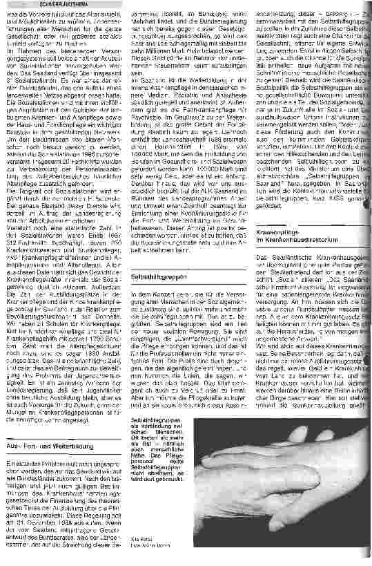 Vorschauseite 2: Krankenpflege in der Sozialgemeinde