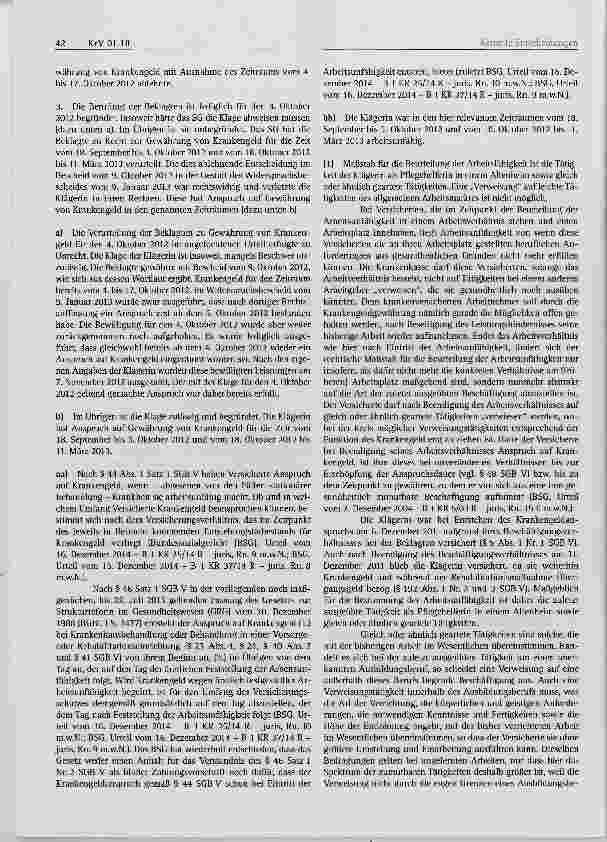 Vorschauseite 4: Anspruch auf Krankengeld Ärztliche Feststellung in einem Entlassungsbericht über eine stationäre medizinische Rehabilitationsmaßnahme