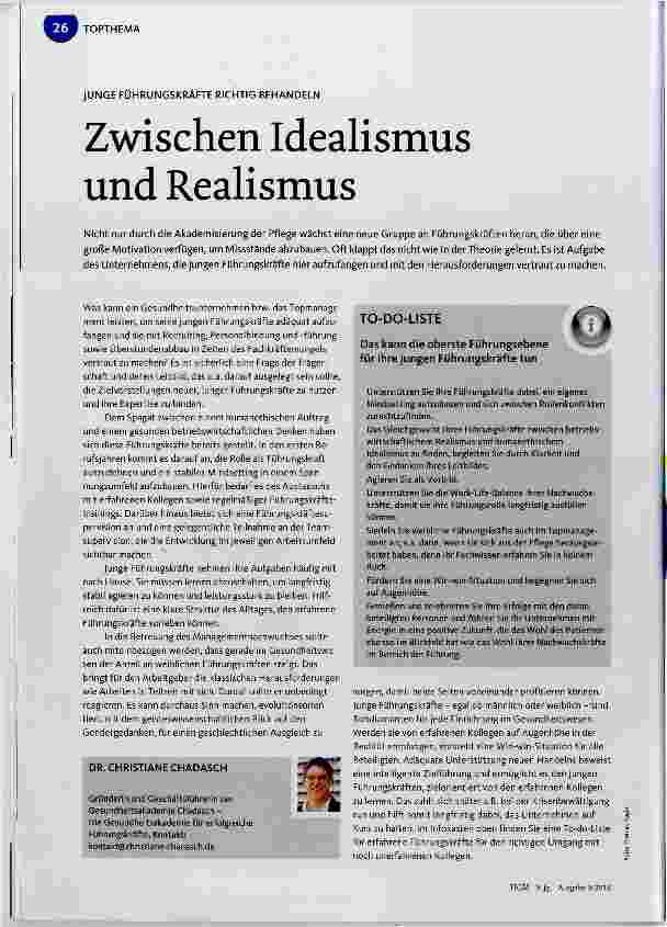 Vorschauseite 1: Zwischen Idealismus und Realismus