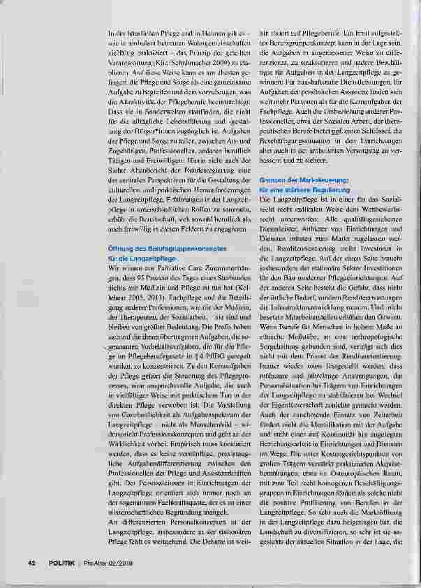 Vorschauseite 2: Antworten auf den Personalbedarf in der Langzeitpflege