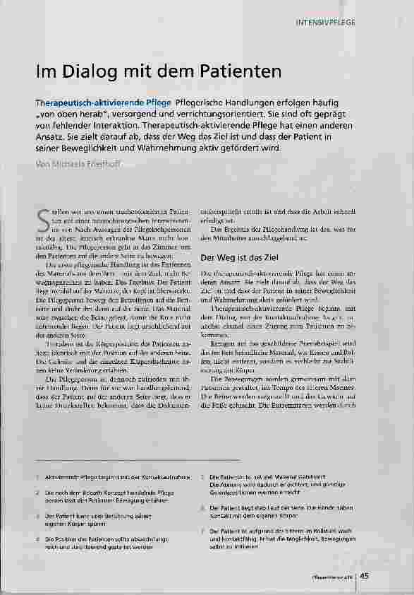 Vorschauseite 2: Im Dialog mit dem Patienten