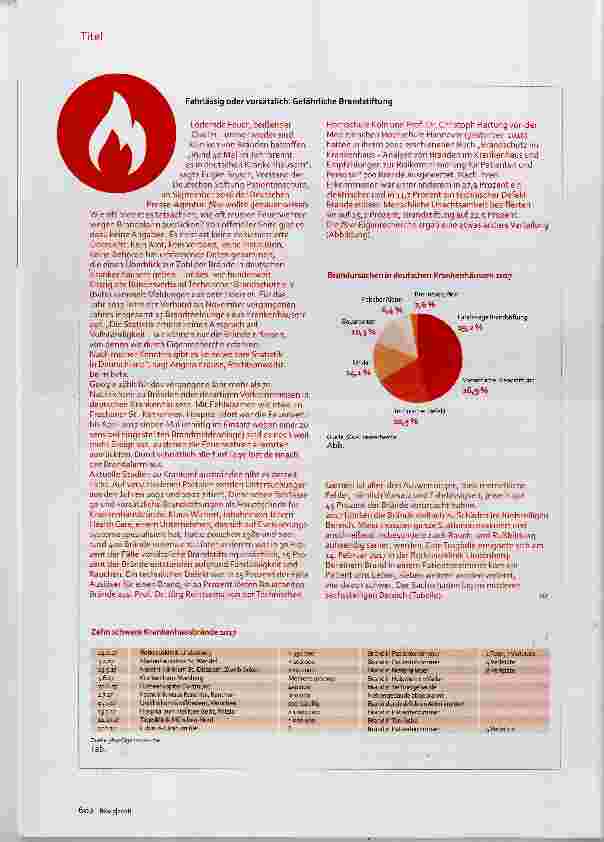 Vorschauseite 3: Brandschutzübung Ein unbekanntes Terrain