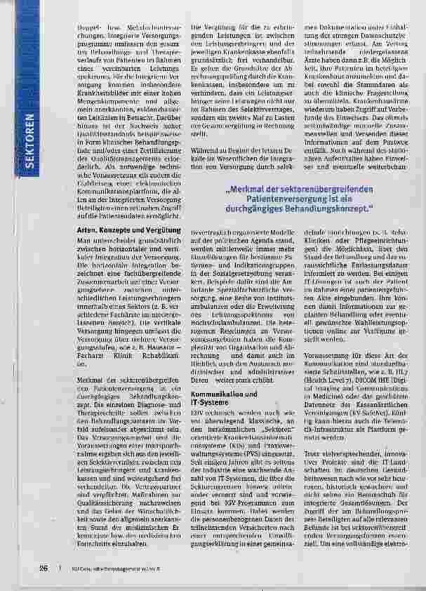 Vorschauseite 2: Optimale Patientenversorgung durch vernetzte Kommunikation