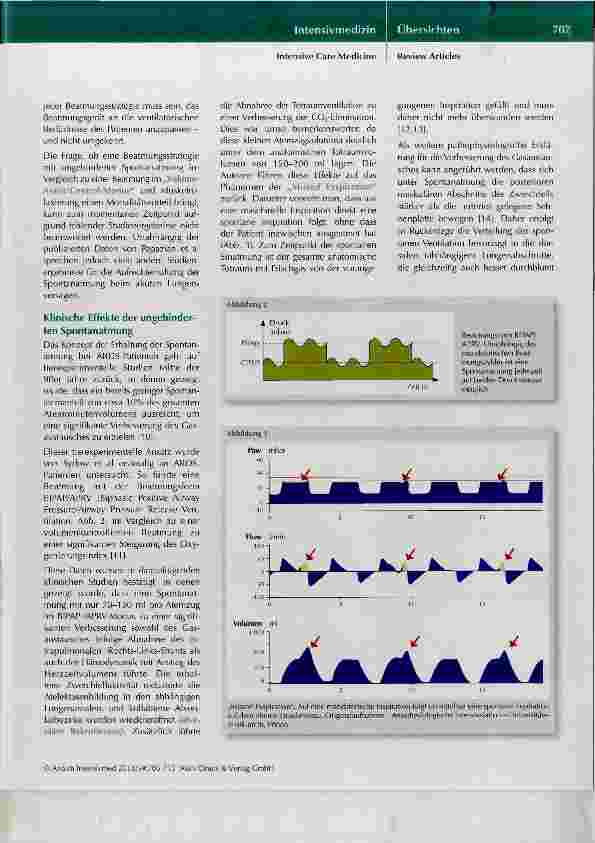 Vorschauseite 3: Spontanatmung beim ARDS - Mythos oder pathophysiologische Rationale