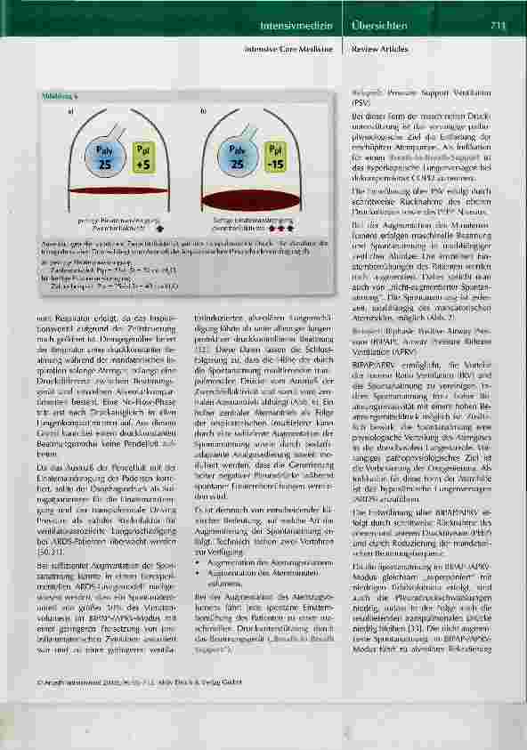 Vorschauseite 6: Spontanatmung beim ARDS - Mythos oder pathophysiologische Rationale