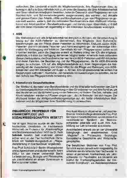 Vorschauseite 3: Weltgesundheitsorganisation: Gemeinsame Erklärung über AIDS, April 1987