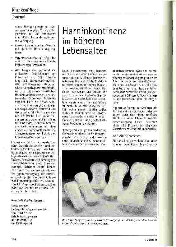 Vorschauseite 2: Inkontinenz - Was ist das?