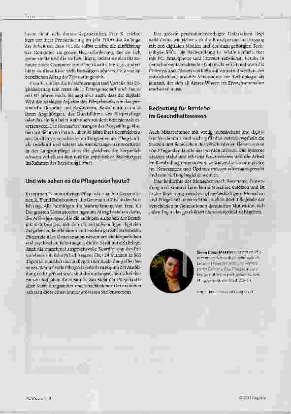 Vorschauseite 3: Digitalisierung in der Pflege