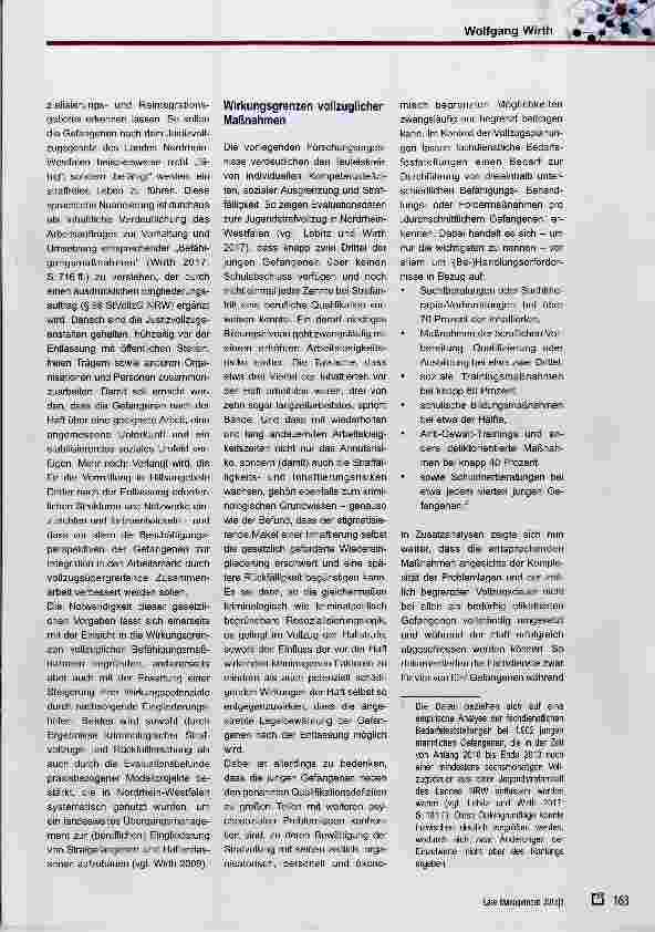 Vorschauseite 2: Case Management: Innovationen im Strafvollzug ein Update