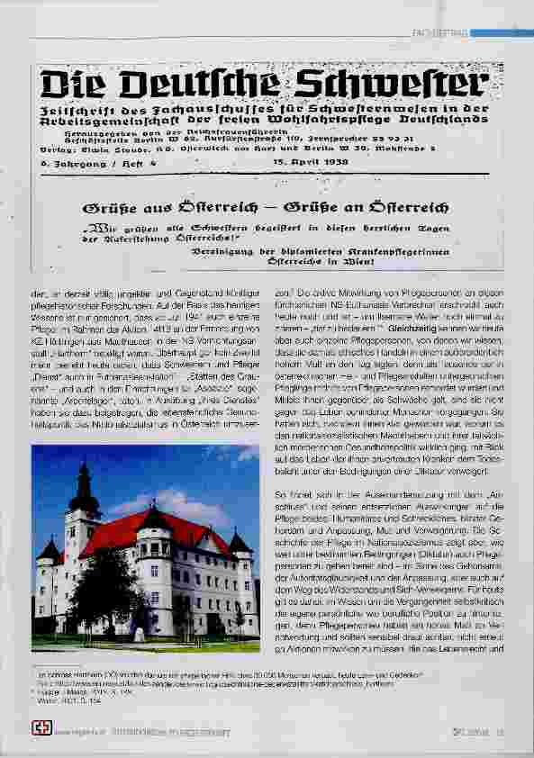 Vorschauseite 2: 80 Jahre „Anschluss an das nationalsozialistische Deutschland“