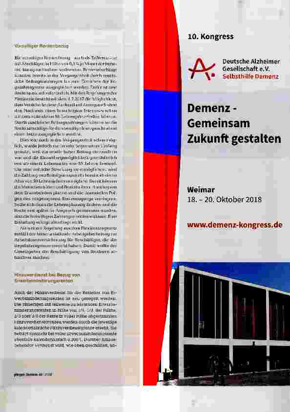 Vorschauseite 4: Neue Lebensarbeitszeit!?