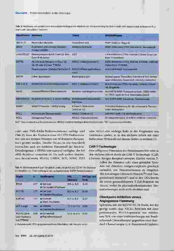 Vorschauseite 4: Präzisionsmedizin in der klinischen Onkologie