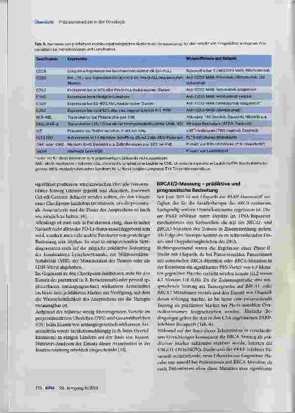 Vorschauseite 5: Präzisionsmedizin in der klinischen Onkologie