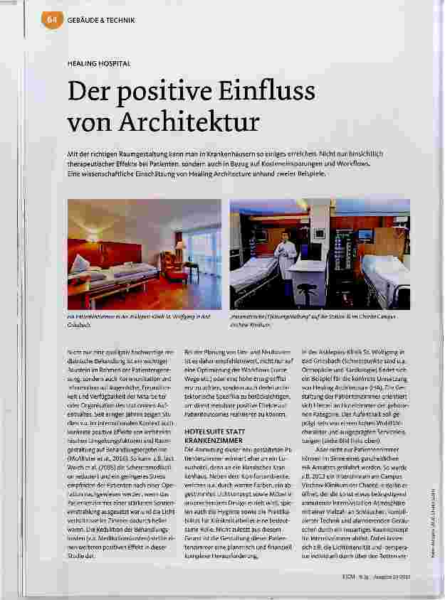 Vorschauseite 1: Der positive Einfluss von Architektur
